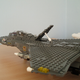 Illustration for article titled Giant LEGO B-1B Bomber Escorted by Fighters, Hawkeye Aircraft